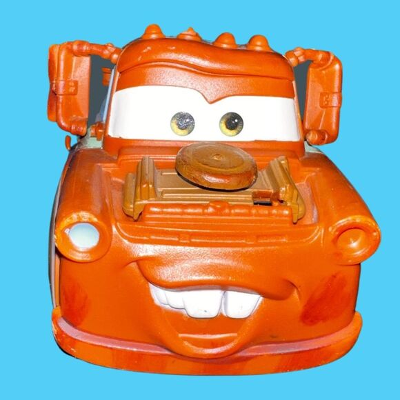 Disney Pixar Cars Toys Mater Push Along Tow Truck 5.5” B7 - Picture 6 of 6